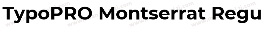 TypoPRO Montserrat Regular字体转换
